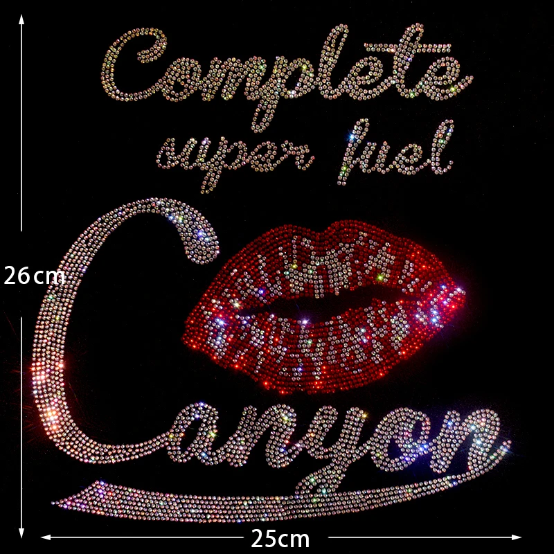 

Украшения для одежды «сделай сам» с новым рисунком губ, горячие алмазные нашивки, которые требуют глажки