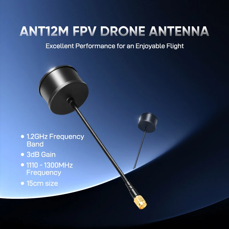 ANT12M Video Antennas Antenna interface SMA Gain 3dB Right/Left Rotary Polarization RHCP within the 1.2GHz Frequency Band