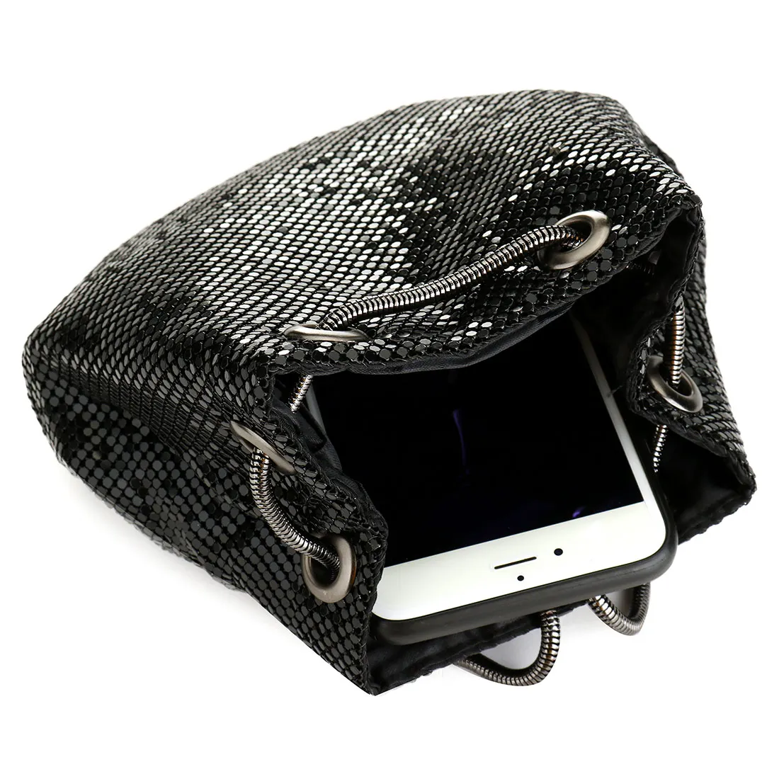 Crossbody Bag Women Shoulder Bag Women Messenger Bag Fashion Women Bucket Shoulder Bag Sequin Crossbody Bag for Evening Party