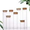 10X Glass Food Storage Container With Cork/Bamboo Lids Large Capacity Sealed Glass Bottles Pot Jar For Kitchen Organizer Tools 3