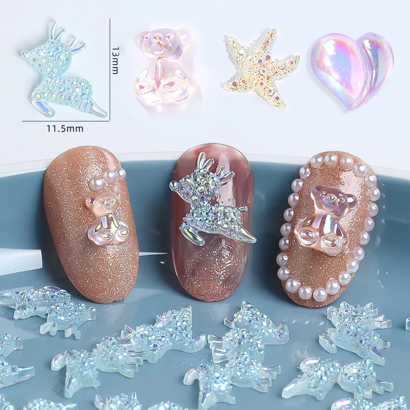 Quantity: 1pc or 5pcs Material: Shell, Rhinestone Size: 50*39mm | Charms | Charms Beads Beyond 1pc