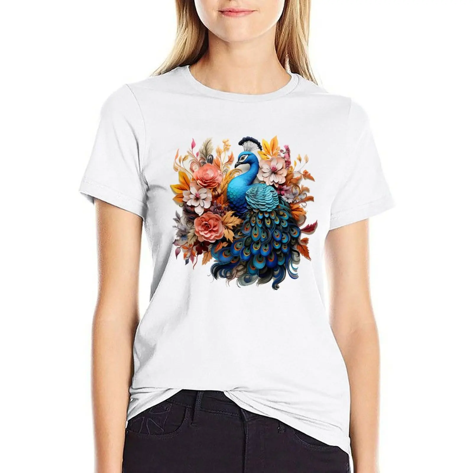 

Peacock : I am beautiful. T-shirt cute clothes graphics womans clothing