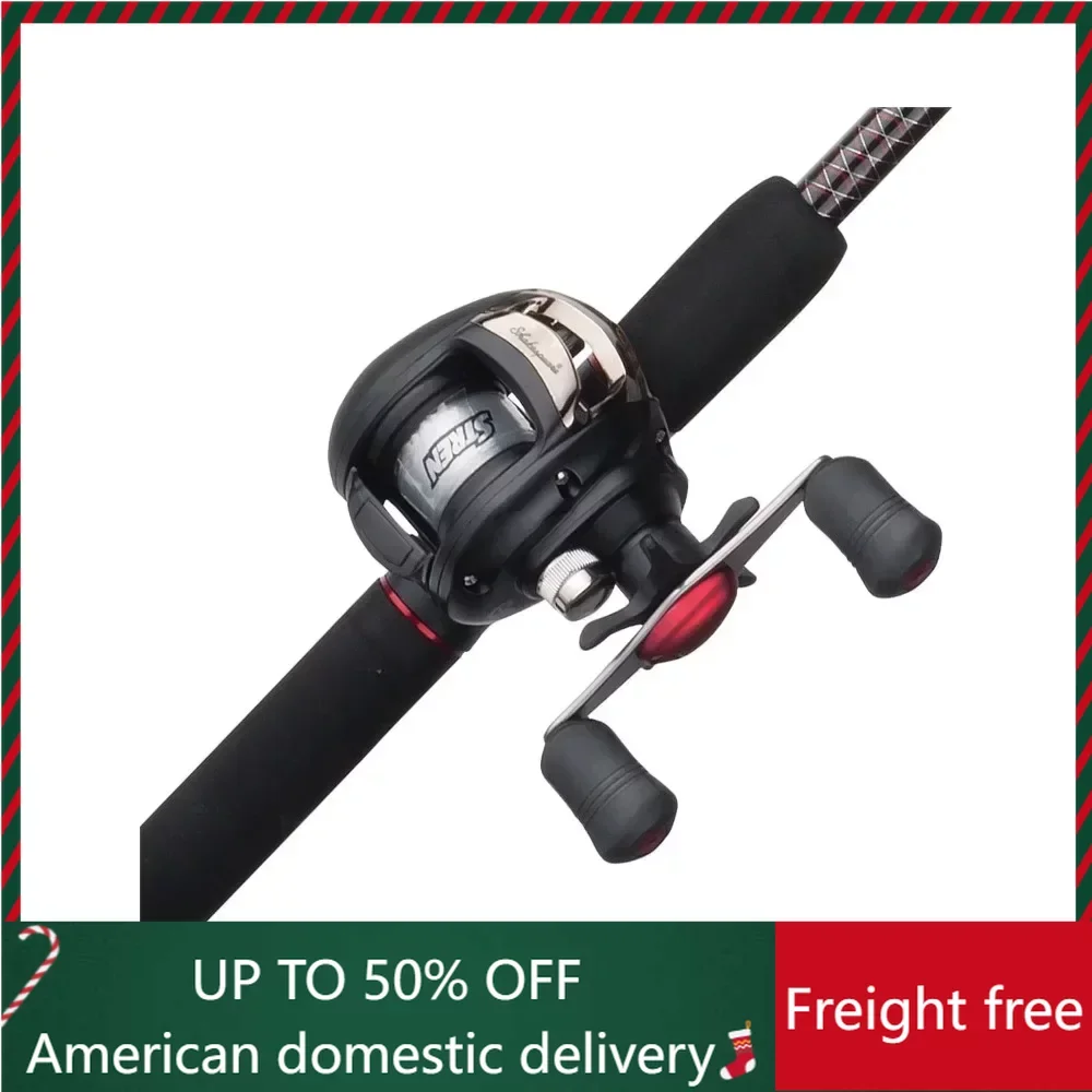 

Ugly Stik 6’6” GX2 Baitcast Fishing Rod and Reel Casting ComboFreight Free Fishing Rods Complete Set Tackle Kit Sports