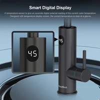 เครื่องทำน้ำอุ่นไฟฟ้า Briwellna 220V แบบทันที 2 in 1 ก๊อกน้ำในครัวแบบไม่ใช้ถังเก็บน้ำ สแตนเลส เครื่องทำน้ำร้อนแบบก๊อกน้ำทันที รุ่น KM12 3