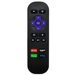 Universal Roku Remote Control - Enhanced Compatibility and User Experience [Excluding Stick or TV Models] (Black)