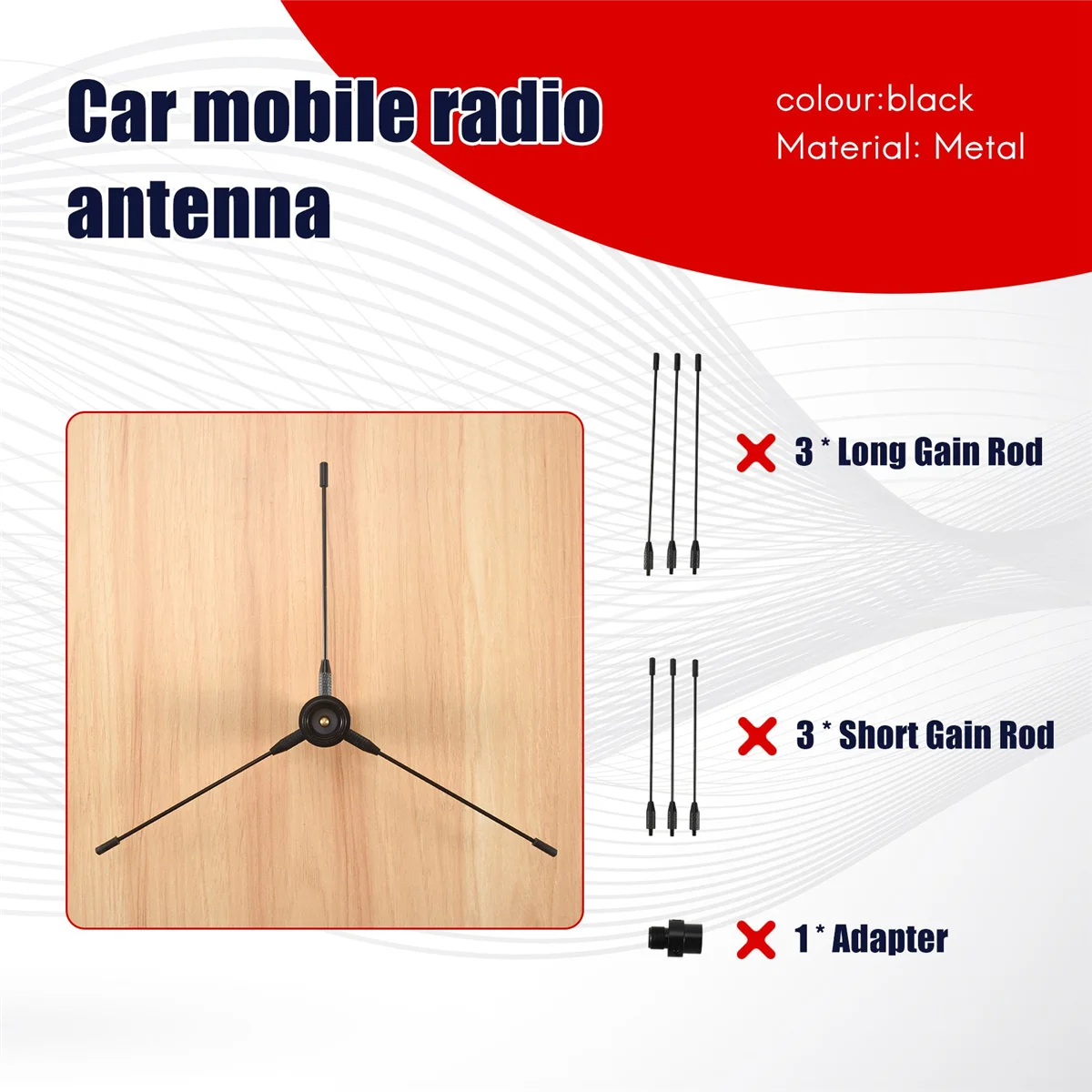 Mobile radio omnidirectional antenna for Nagoya RE-02