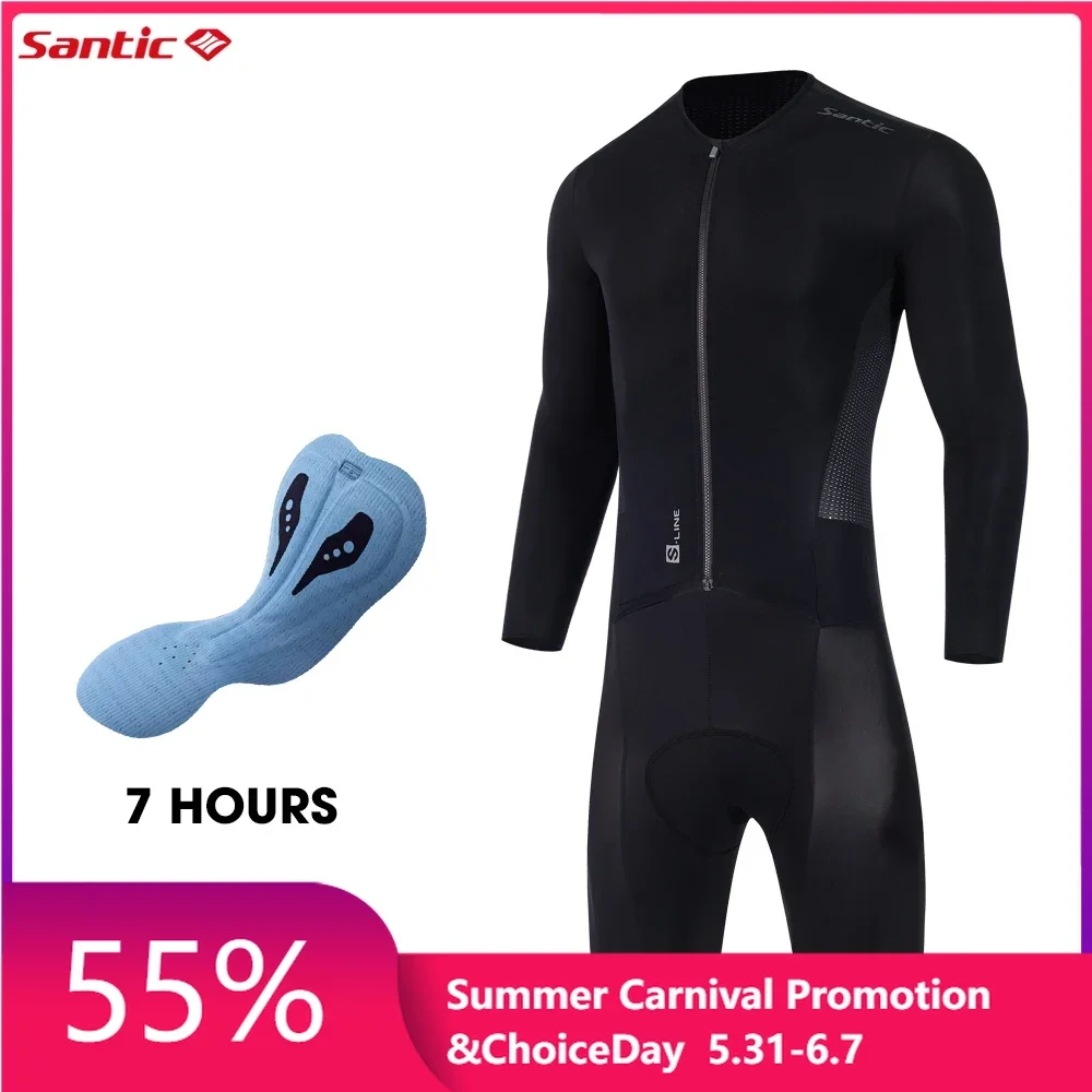 

Santic мужские велосипедные шорты, дышащие комбинезоны, велосипедные костюмы, импортные подушки, велосипедные штаны, быстросохнущие