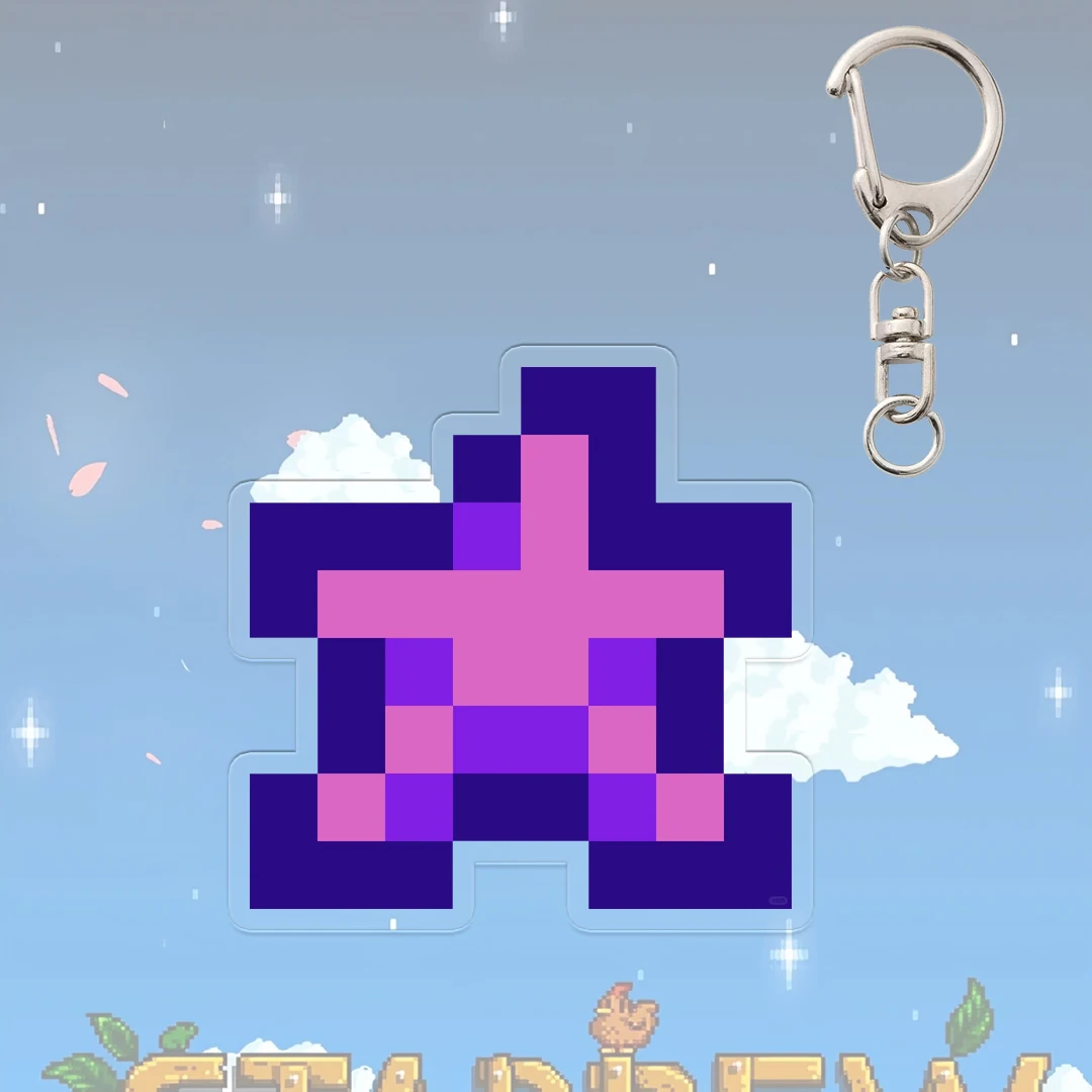 Purple Pants Keychain - Creative Stardew Valley-Inspired Decor & Accessory Pendant