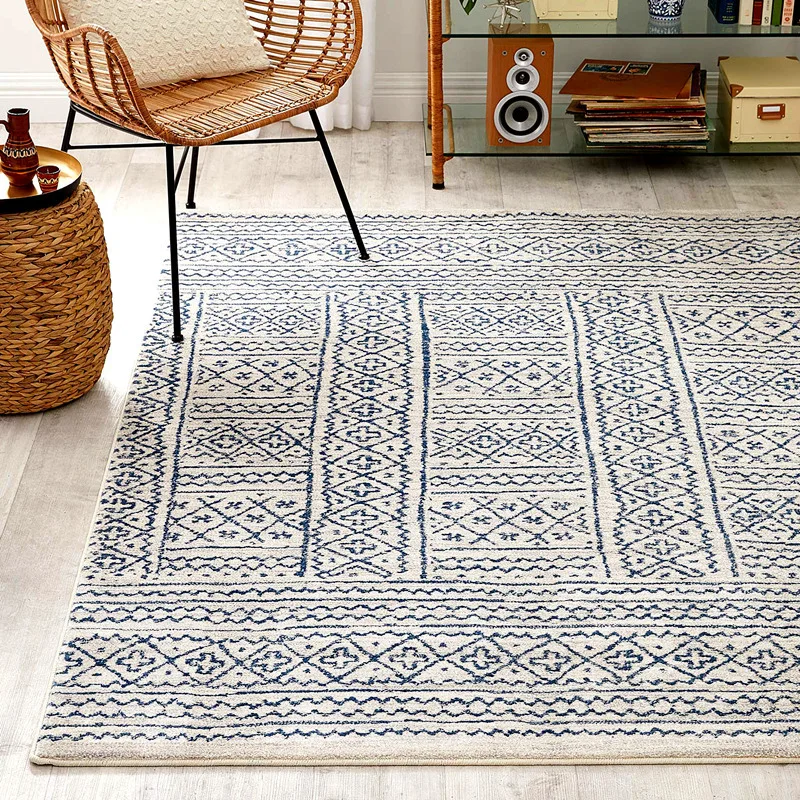 

Moroccan Style Living Room Decoration Ethnic Rug Bohemia Rugs for Bedroom Fluffy and Soft Grey Floor Mat Home Plush Study Carpet