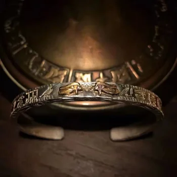 Egyptian Lucius's Eye Handmade Bracelet Non-High Mountain Long Bridge Japanese Style Bangle Global Fashion Trend 2023