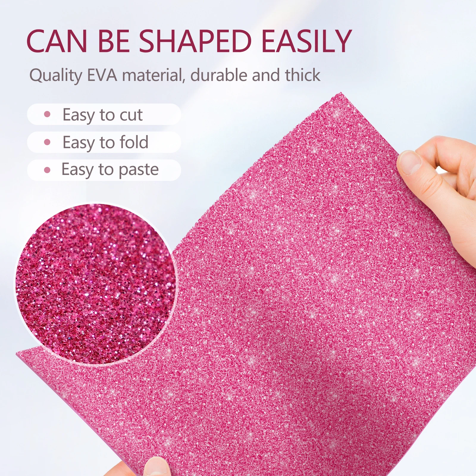 Colorful EVA Sponge Sheets for DIY Art Projects and Scrapbooking