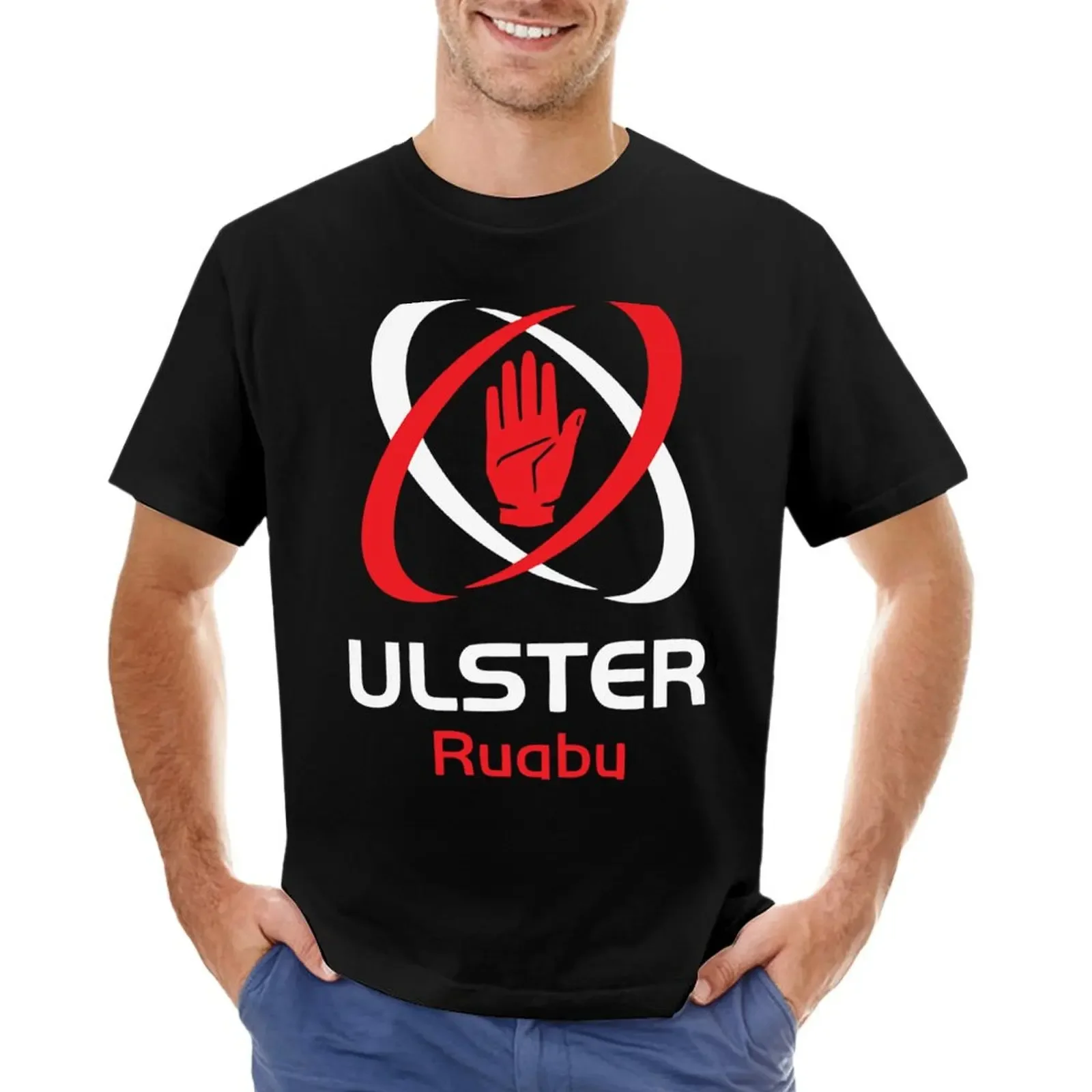 Irfu - Iconic Ulster Rugby Design T-Shirt Top Heavyweights Magliette Da Uomo