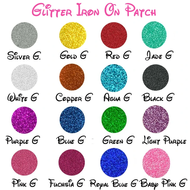 Iron on Glitter Patch - Gold - Dot To Dot Studio