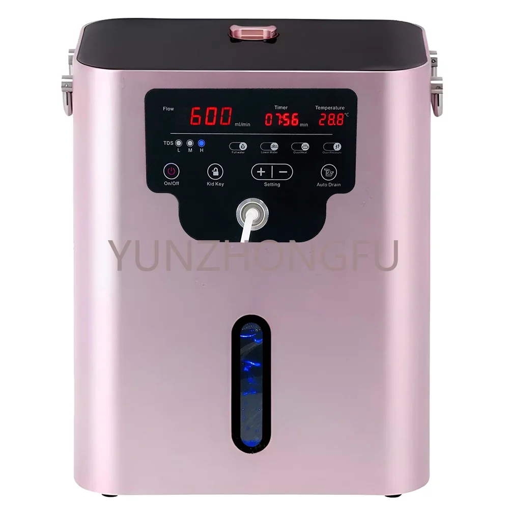 

Новый дизайн, портативный аппарат для ингаляции оксиводорода, 600 мл/мин, дыхательный генератор кислорода водородом