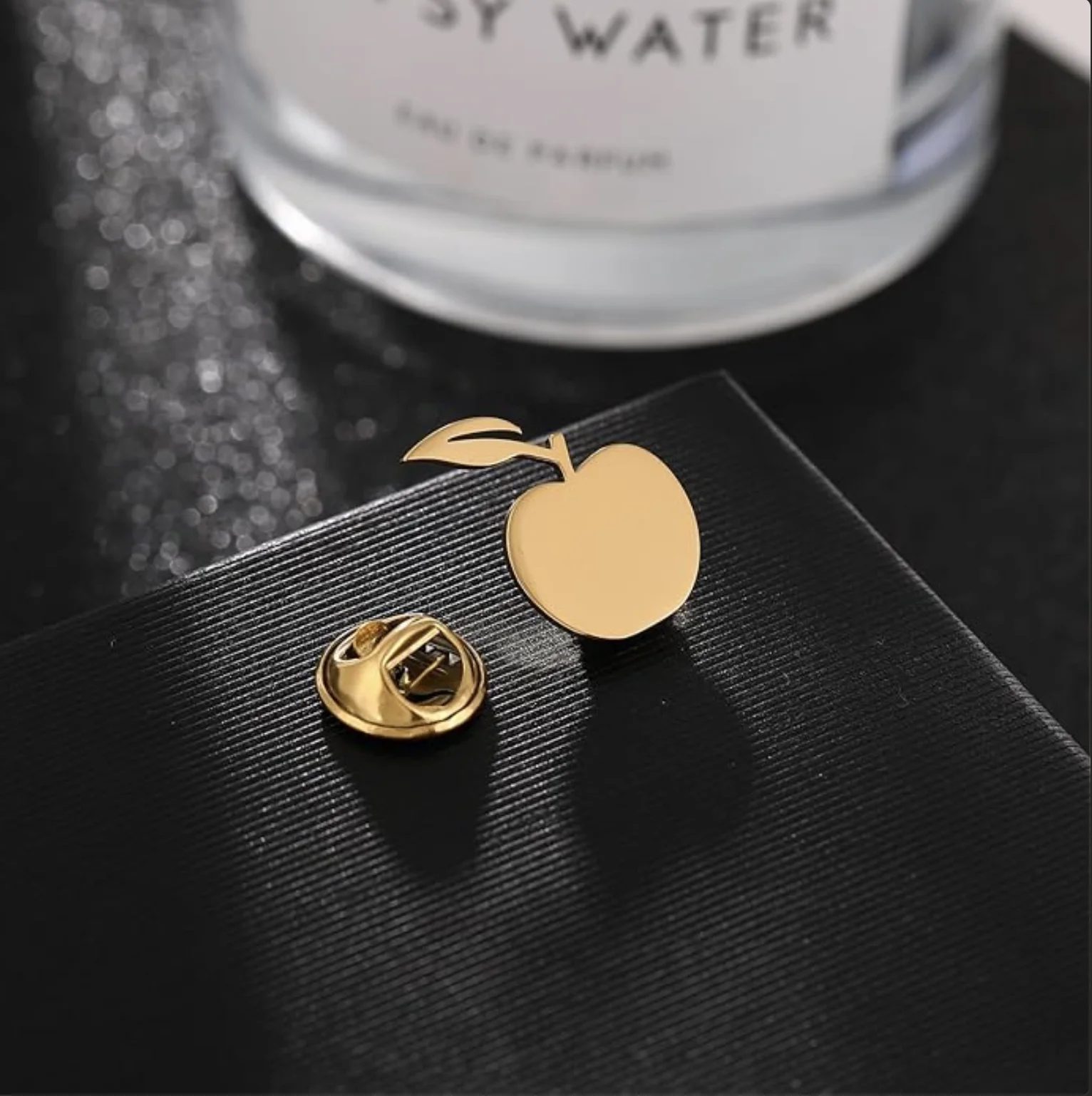 스테인레스 스틸 섬세한 Apple 남성용 브로치 옷깃 핀 여성용 버클 클립