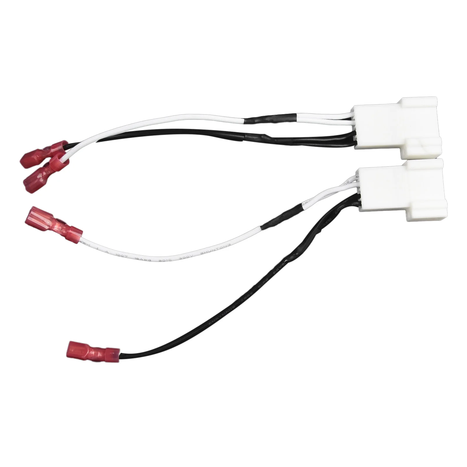 2pcs Car Tweeter Dash Front Speaker Wire Harness Cable Adapter Fit For