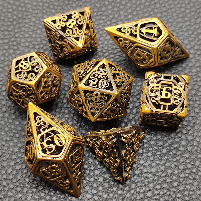 Dice Ring Silver Metal Triquetra | DND Convention Cosplay