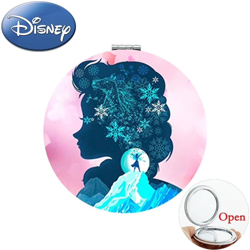 

Disney Classic Fairy Tales Snow Queen Game Leather Pocket Makeup Purse Mirror Tools Accessories Ornament Family Affection SQ161