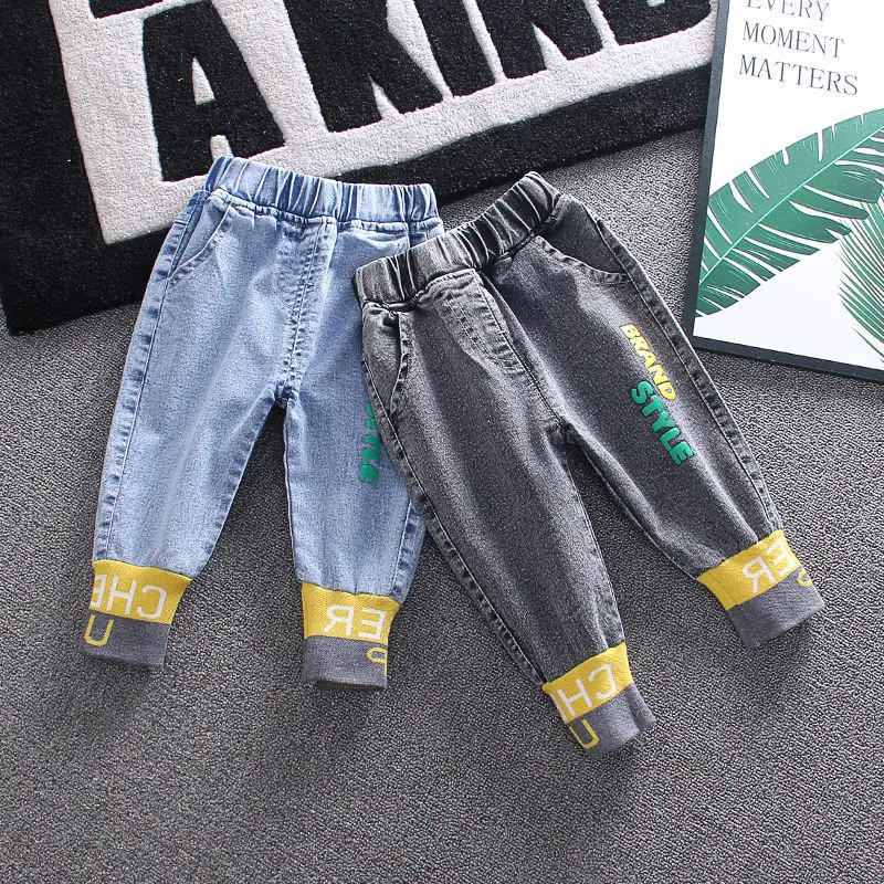 Baby Girl Boy Jeans Spring Autumn Fashion Little Kid Elastic Waist