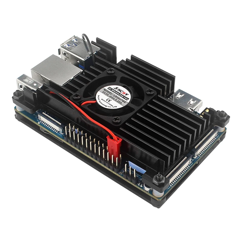 Orange Pi 3 LTS Aluminum Alloy Case with Fan Active Passive Cooling Enclouse Met