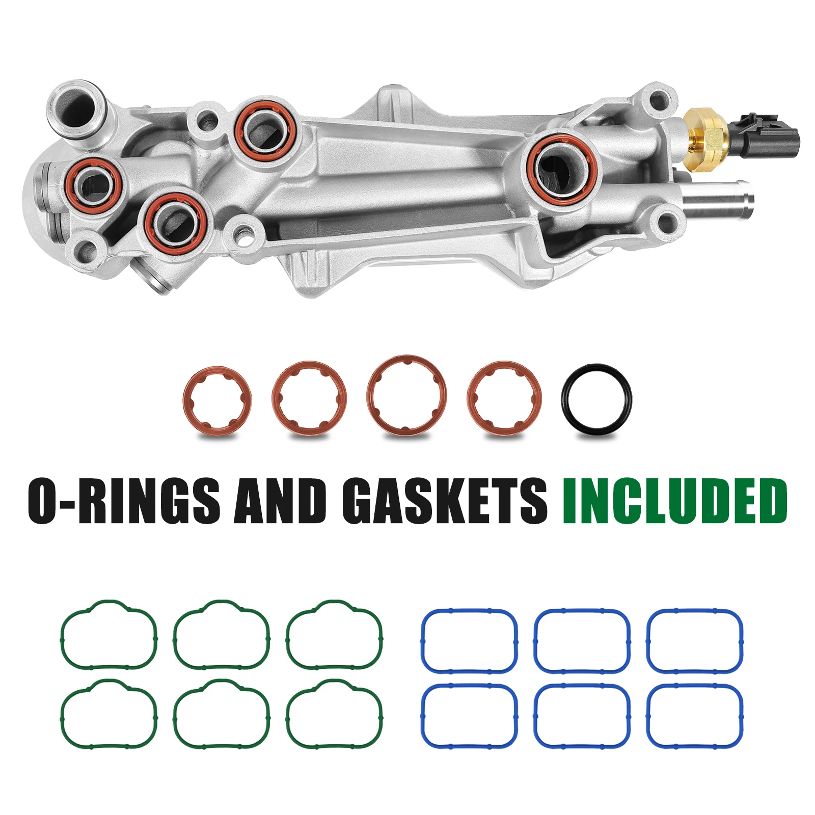68310865AB Vollaluminium-Motorölfilter mit Ölkühler, Sensoren und Dichtungen für Dodge Charger Challenger Journey Jeep Wrangler – Detail 8