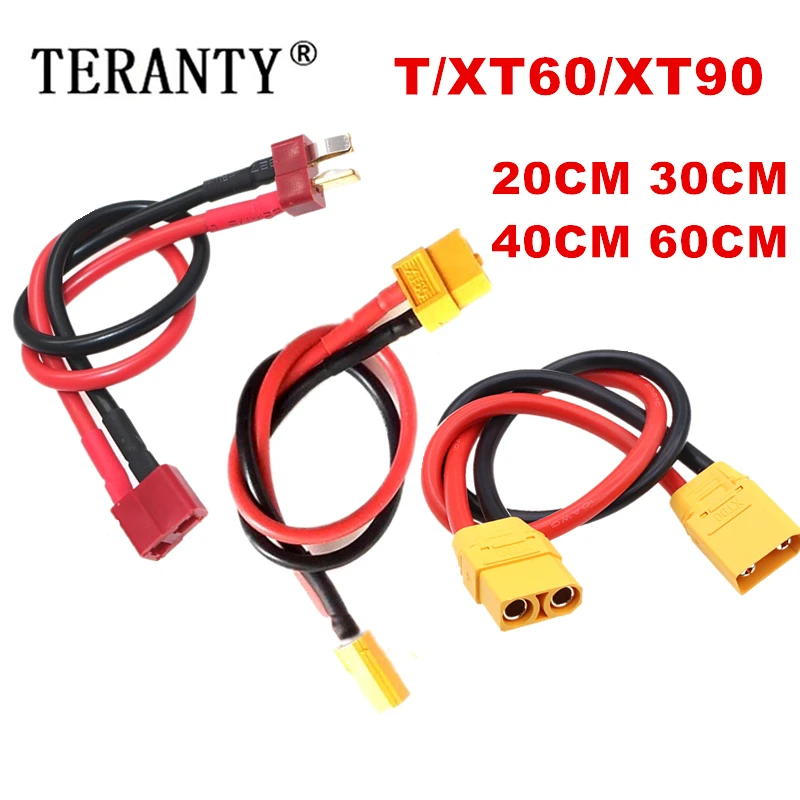 Lot de 8 câbles de charge RC XT60 XT90 T-Connect 20-60cm