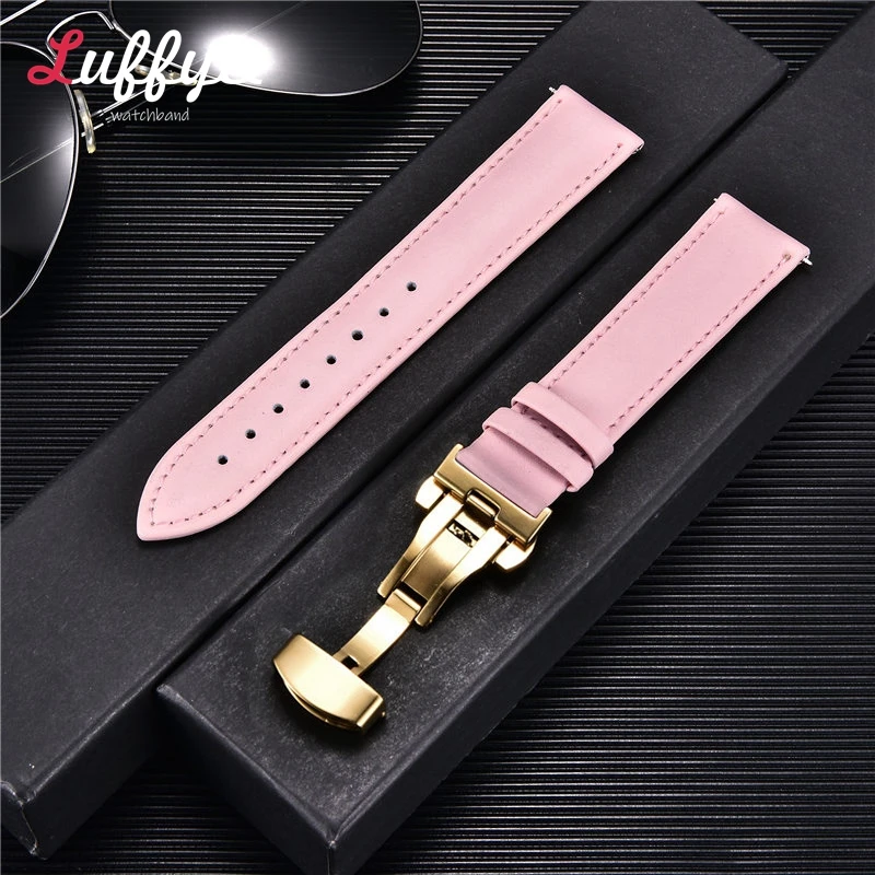 Luxury Leather Watch Band - Premium 20mm/22mm Strap Replacement
