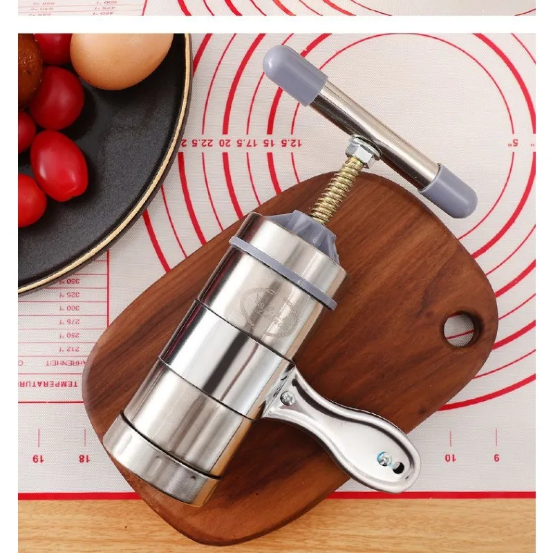 5 Mould Manual Noodle Maker Press Pasta Machine Spaghetti Noodle Making Machine Stainless Steel Fruit Cutter Juicer Kitchen Tool