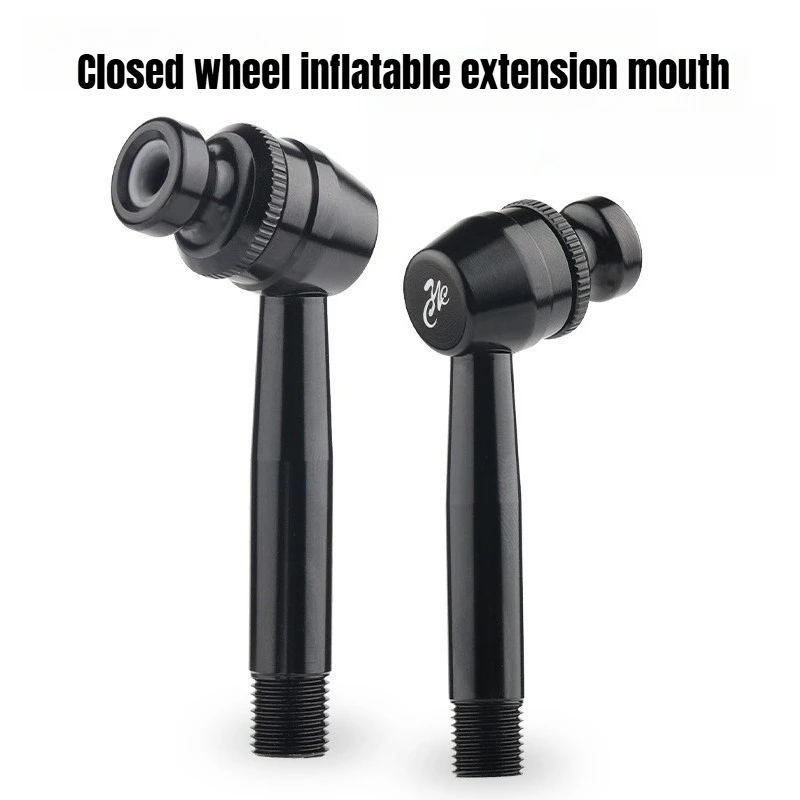 ตัวต่อวาล์วล้อคาร์บอนไฟเบอร์ อะลูมิเนียมอัลลอยด์ ใช้ได้กับวาล์ว Presta และ Schrader สำหรับล้อแบบ Deep Dish Aero 1