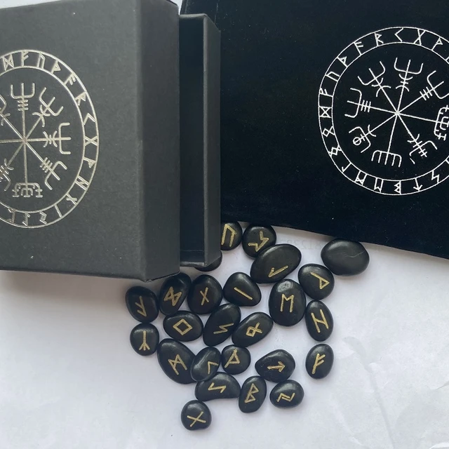 Runes divinatoires | Agate noir