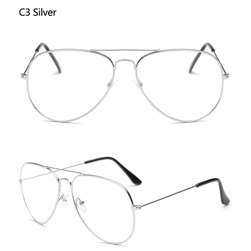 Sleek Gold Shield Unisex Clear Eyeglasses Frames
