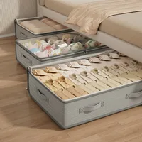 Under Bed Storage Containers Rectangle Multipurpose Organizer Bins, Foldable Sweater and Linen Storage Bags Under-Bed Storage 1