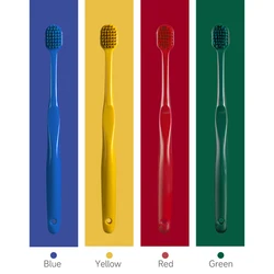 Eco - Friendly Soft Bristle Volcanic Charcoal Toothbrush - Premium Oral Hygiene with Portable Design, Four Colors Available (4PACK)