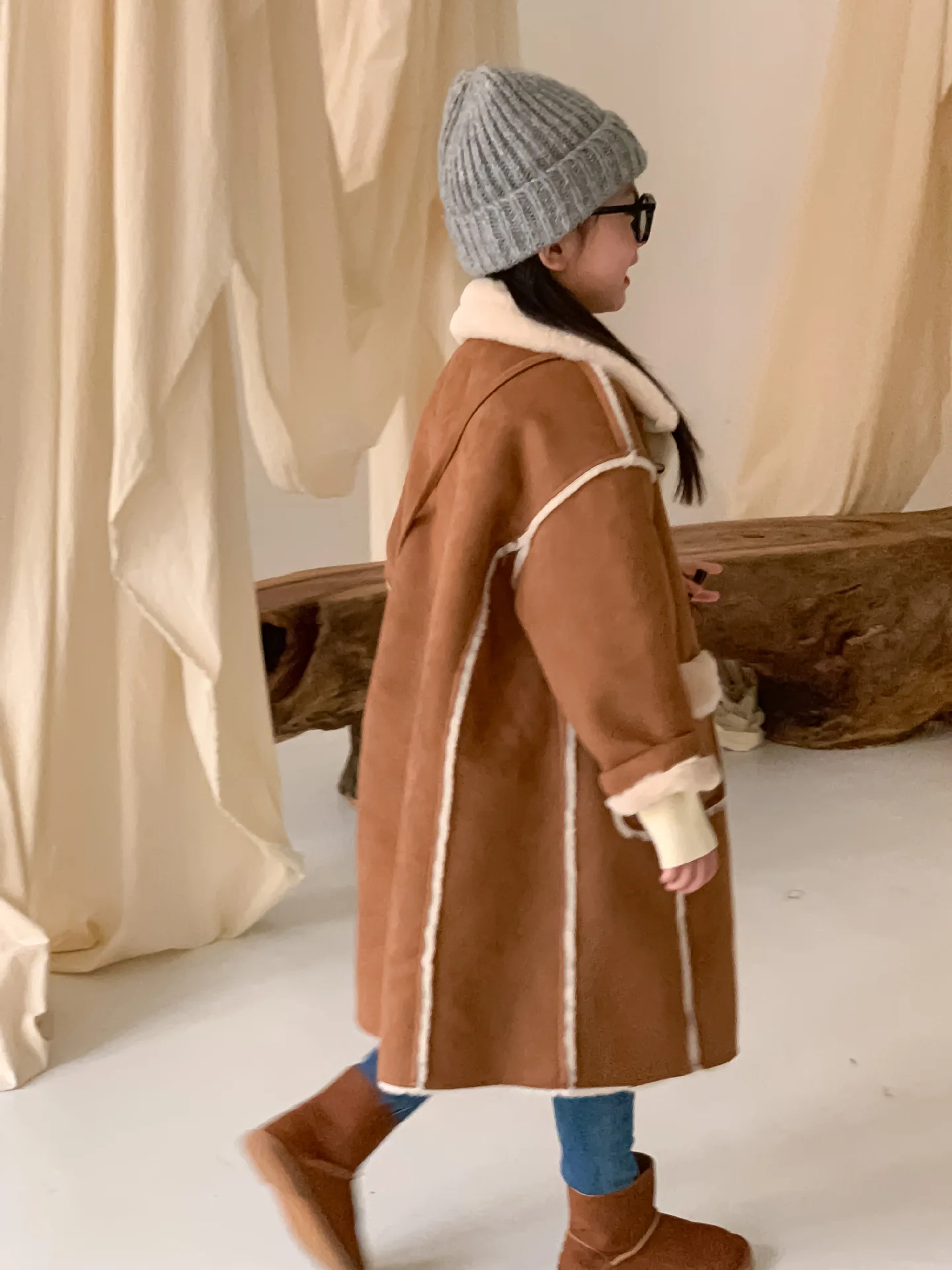 Girls Coat New Winter Thickened Long Coat - Uniqwear