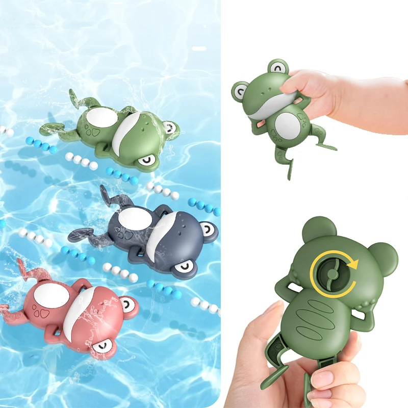 Baby Bath Toys For Children New Baby Bath Swimming Bath Toy Cute Frogs Clockwork Bath Toys Brinquedos Infantil Игрушки Для Детей - Bath Toy - AliExpress