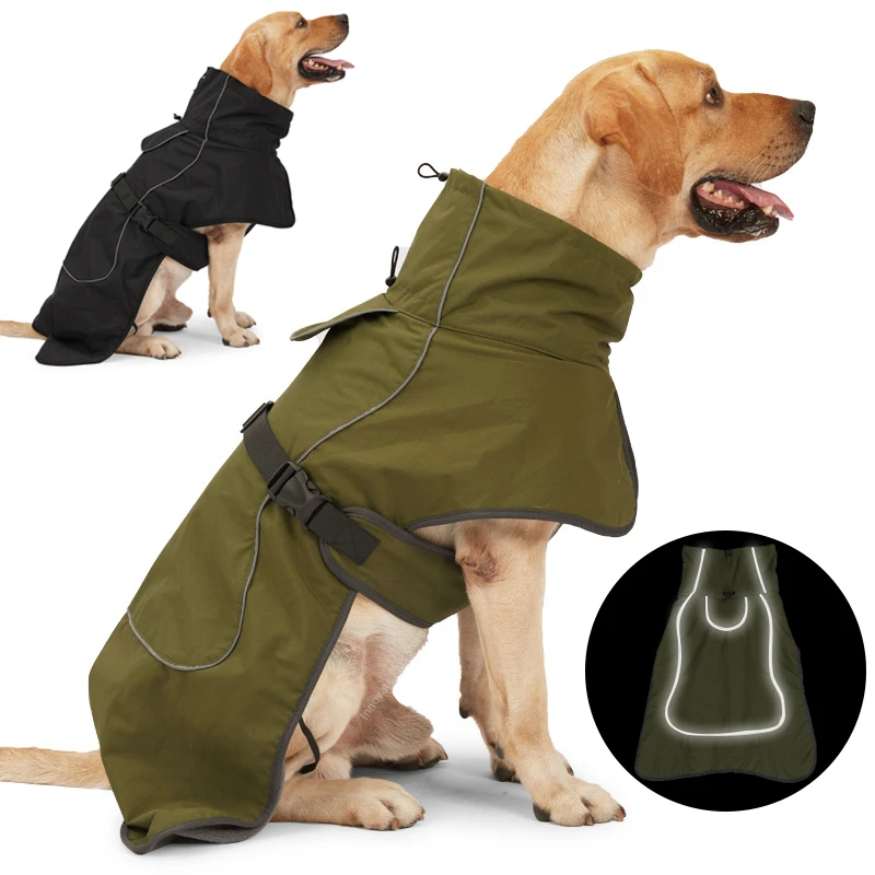 Chaleco impermeable para perro, chaqueta cálida de invierno para Pastor Alemán, ropa para perros grandes, suministros para perros| | - AliExpress