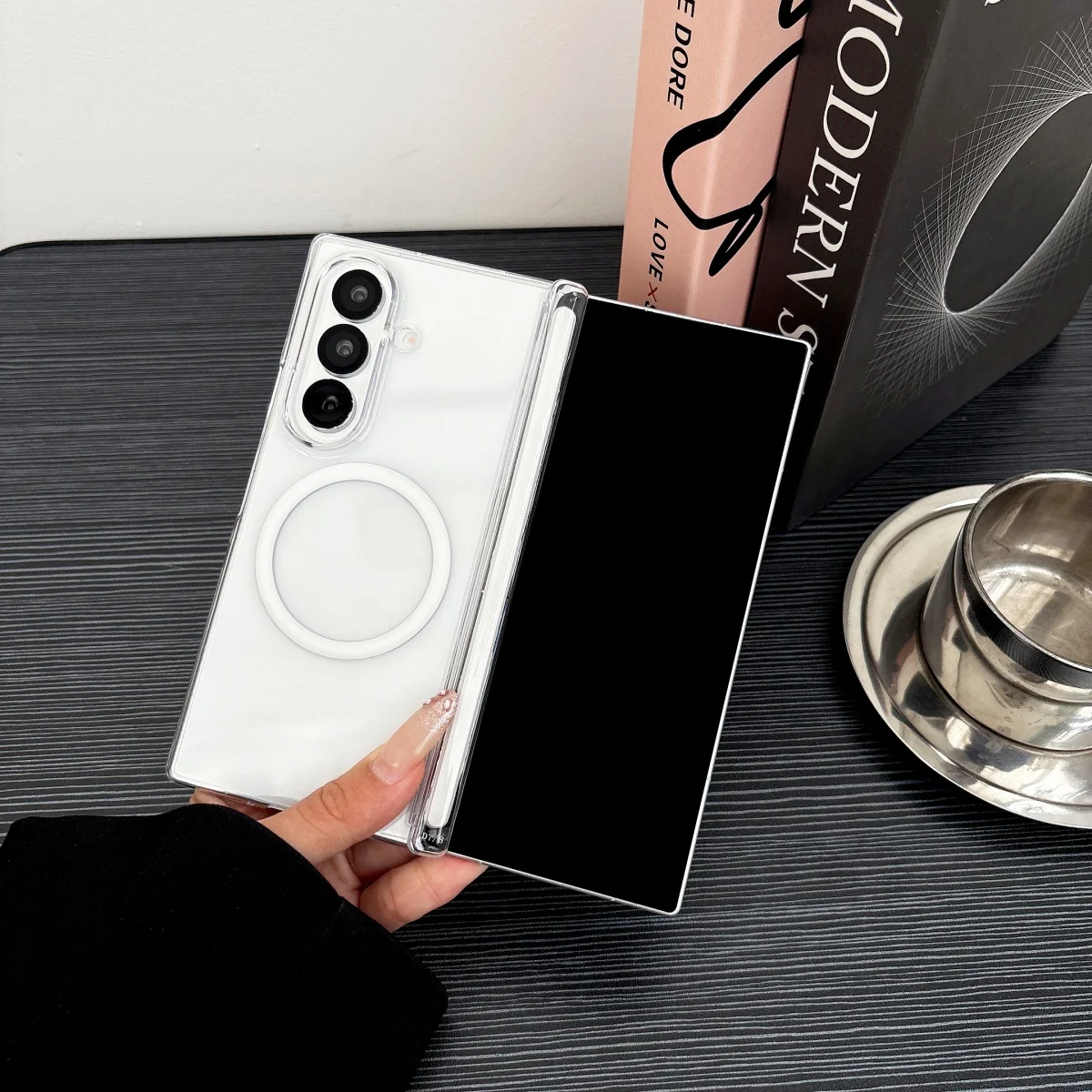 Shockproof Luxury Magnetic Transparent Phone Case - Premium Hard Acrylic Cover