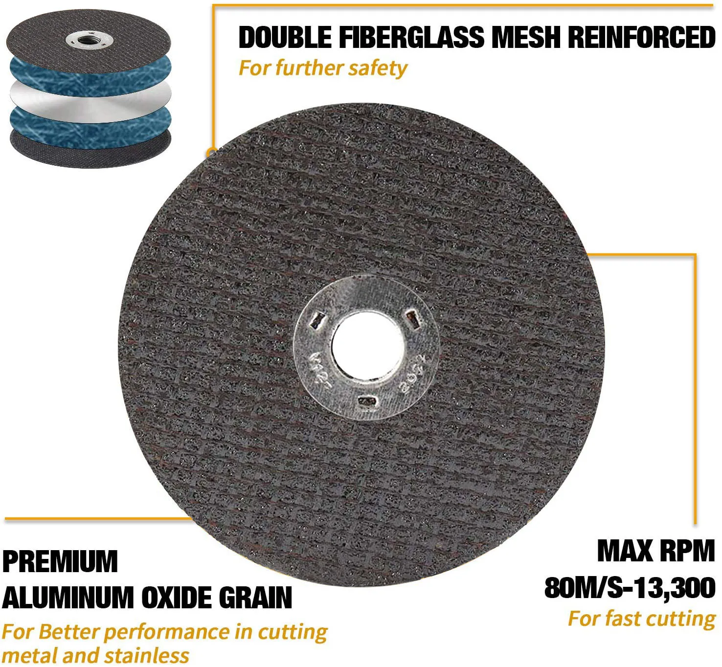 2" 3" Metal Cutting Disc 75mm Resin Grinding Wheel Disc for Angle Grinder Rotary Cutting Saw Blade Comes With Mounting Mandrel cutting disc cutting blade saw blade