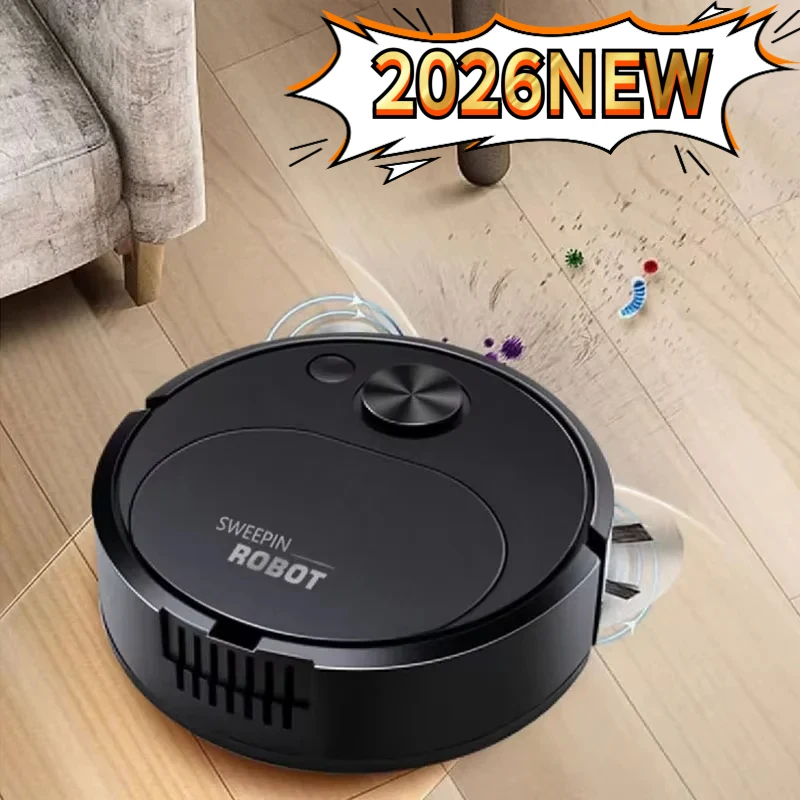 2026NEW USB Sweeping Robot Vacuum Cleaner Mopping 3 In 1 Smart Wireless 1500Pa Dragging Cleaning Sweep Floor for Home Office