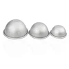 2PCS Round Aluminium Alloy Bath Bomb Molds DIY Tool Bath Bomb Salt Ball Homemade Crafting Gifts Semicircle Sphere Mold 5