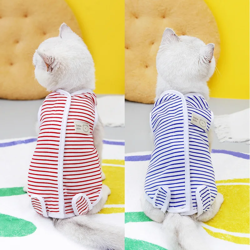 

Breathable Anti-licking Sterilization Suit for Cats, Puppy Clothes, Kitten Surgery Suit, Weaning Pet Body Strap Vest