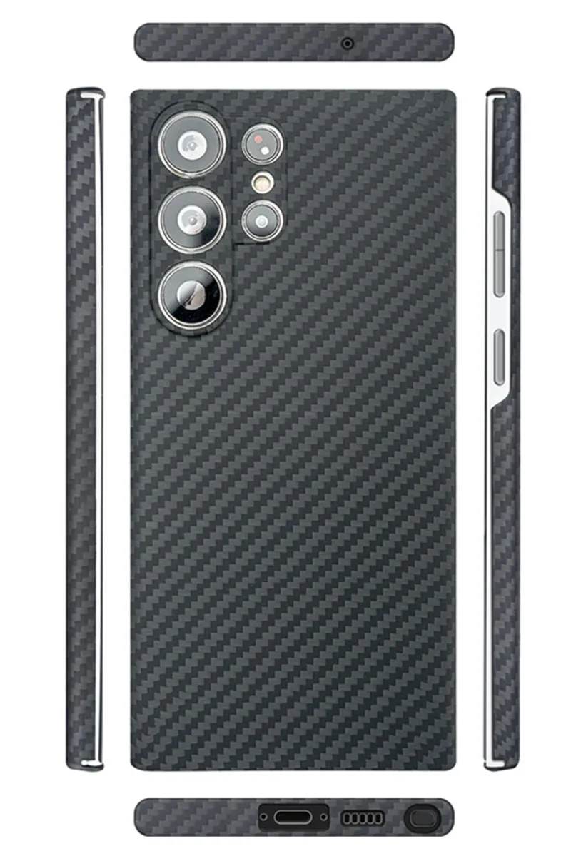Ultra-Durable Magnetic Carbon Fiber Phone Case with MagSafe - Premium Protection with Sleek Aramid Design