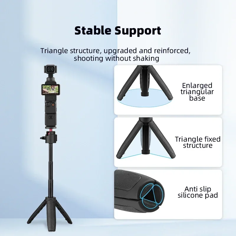 Versatile Selfie Stick Tripod with Extended Bracket Mount