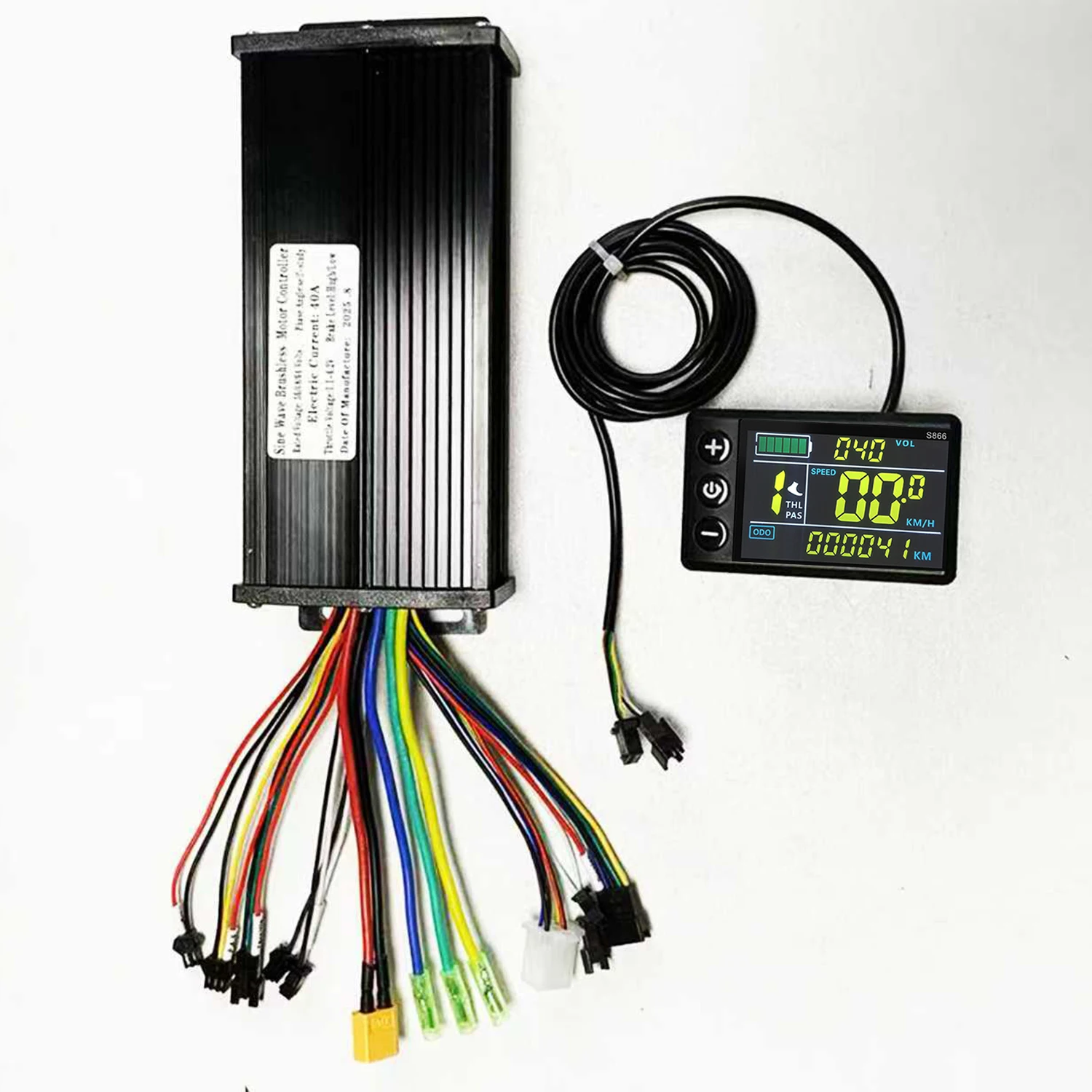 36V 48V 52V 60V 40A 2000W E-bike Brushless Motor sine wave Controller With S866