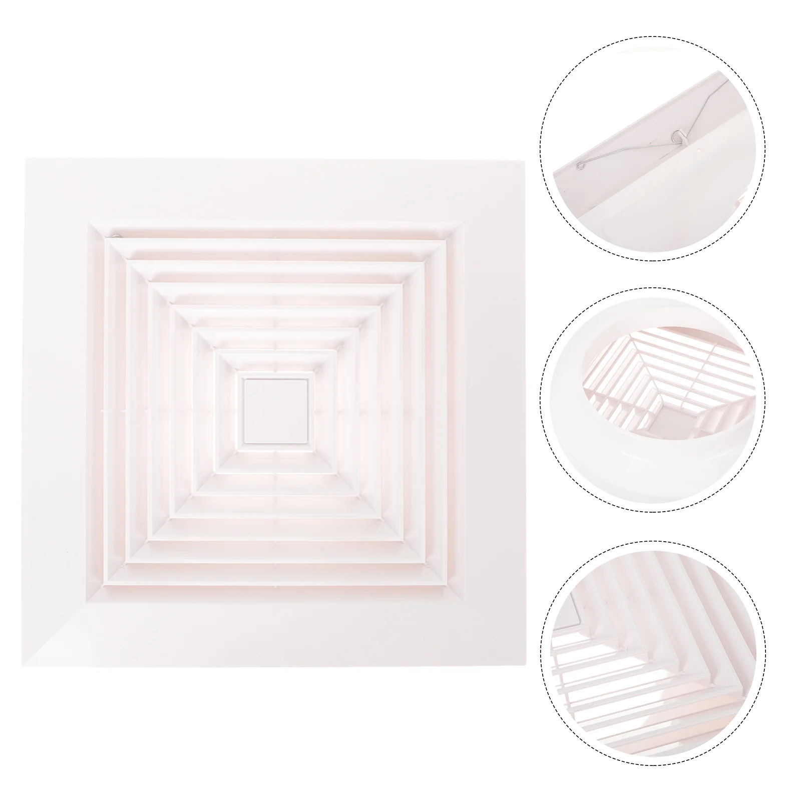 

Air Diffuser Wind Outlet Cover White Vent Mobile Home Bathroom Exhaust Fan Register Deflector Convenient Ceiling Covers Grille