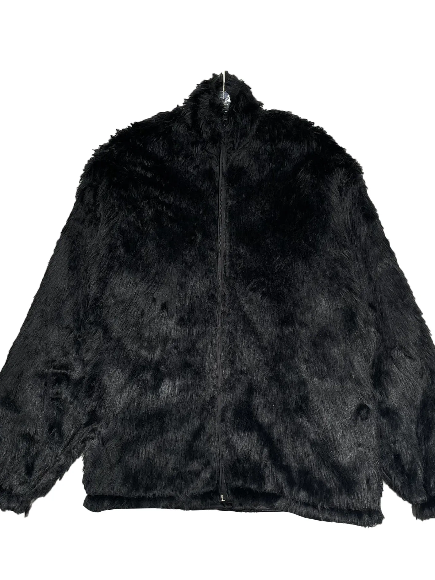 

Rocker fleece jacket short flip collar loose fit solid color zipper design warm and comfortable 2023 winter new 1125