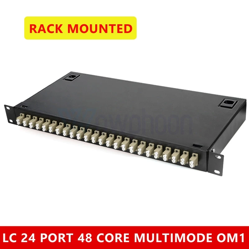 

24 Port LC/ST Fiber Optic Patch Panel Rack Mount Chassis Racks & Enclosure OM1/2/3/4 Cold Rolled Plate Terminal Box Customized