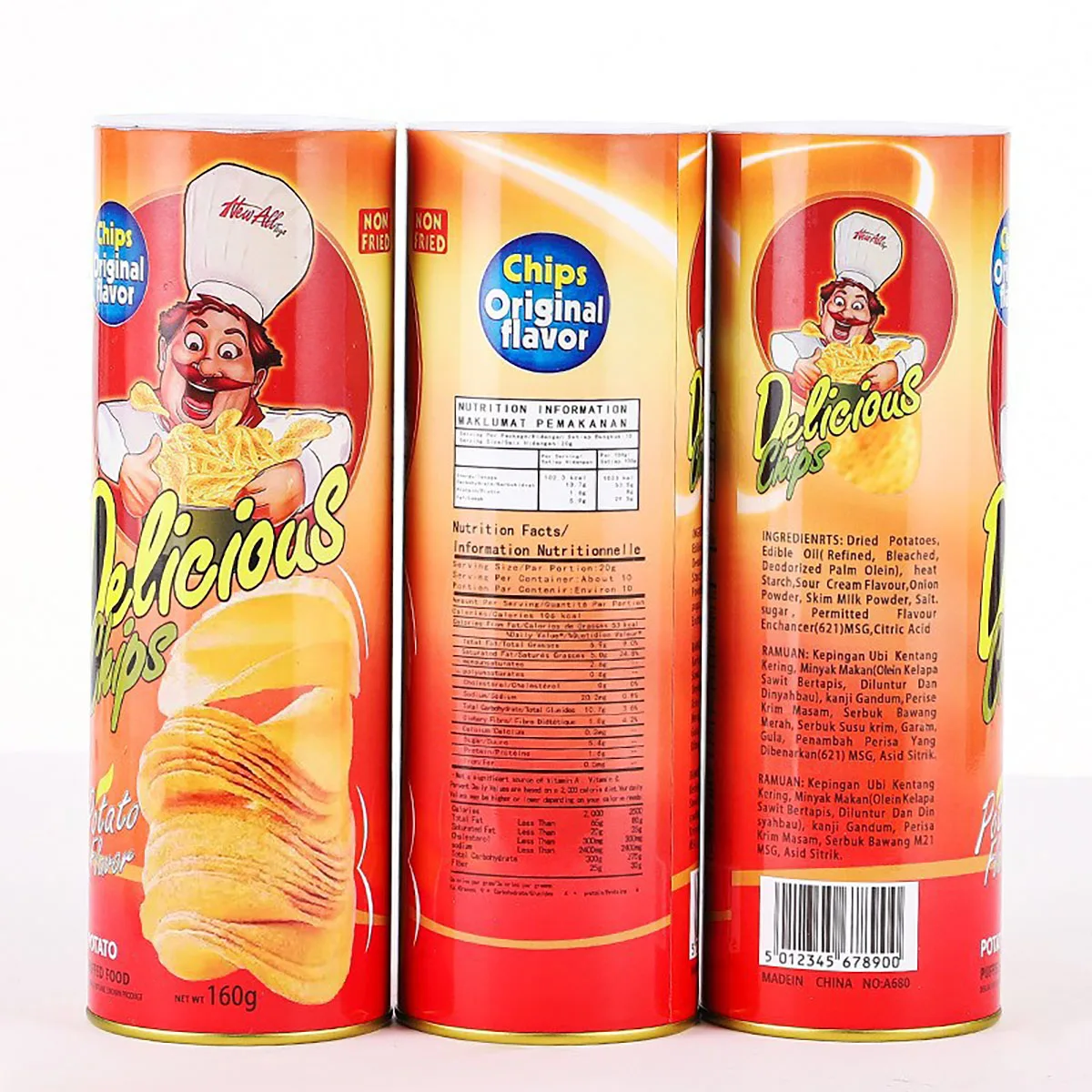 The Potato Chip Snake Stage Magic Tricks Snake Toy April Fool Day Halloween Party Jokes in A Can Gag Gift Scary Fries Fun Toys