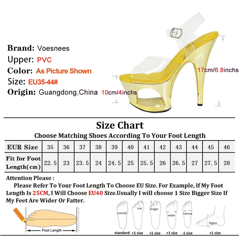 Transparent PVC Women Sandals Club Party 17CM Ultra high heels Summer Hollow Platform Runway Model Shoes Female Stiletto Sandals