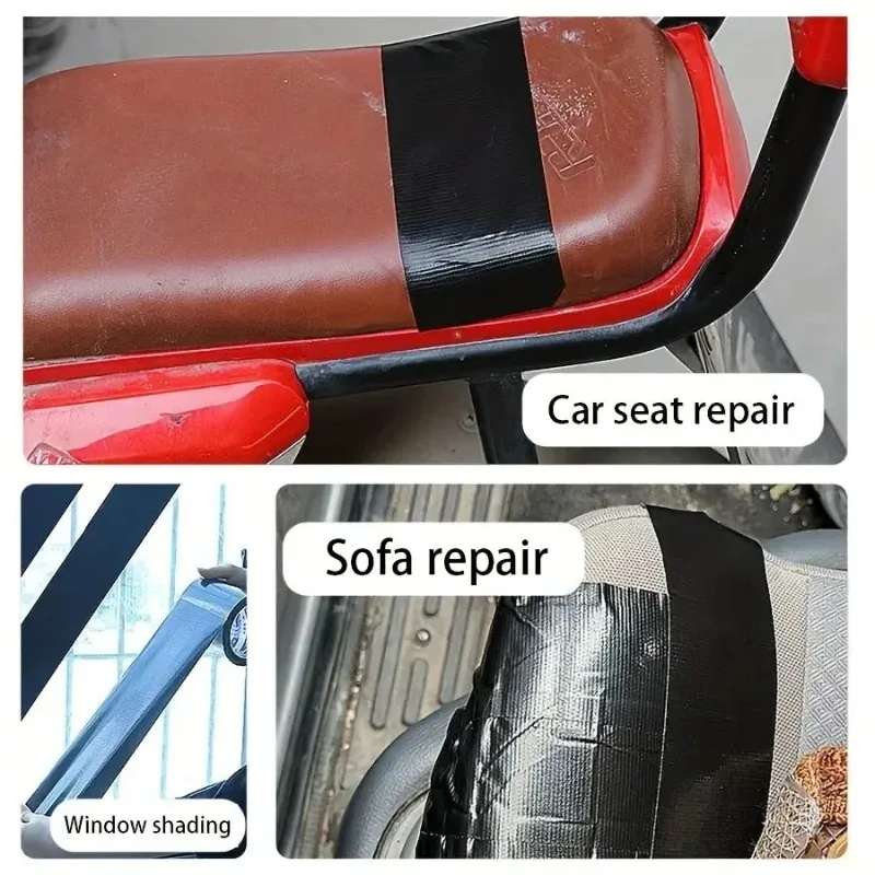 Practical Black Tape Is Used for Repairing Seat Cushions, Leather Seats, Sofas, Water Leaks Leather Wear-resistant Repair Tape